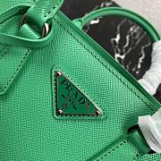 Prada Mini Galleria Saffiano Leather Bag Green 1BA296 23x16.5x10cm - 3