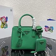 Prada Mini Galleria Saffiano Leather Bag Green 1BA296 23x16.5x10cm - 1