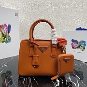 Prada Mini Galleria Saffiano Leather Bag Orange 1BA296 23x16.5x10cm - 1