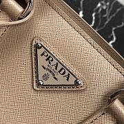 Prada Mini Galleria Saffiano Leather Bag Beige 1BA296 23x16.5x10cm - 4