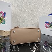 Prada Mini Galleria Saffiano Leather Bag Beige 1BA296 23x16.5x10cm - 3