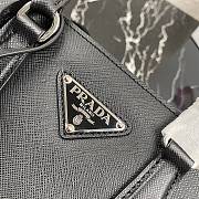 Prada Mini Galleria Saffiano Leather Bag Black 1BA296 23x16.5x10cm - 4