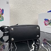 Prada Mini Galleria Saffiano Leather Bag Black 1BA296 23x16.5x10cm - 6