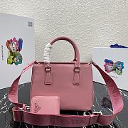 Prada Mini Galleria Saffiano Leather Bag Pink 1BA296 23x16.5x10cm - 4