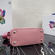 Prada Mini Galleria Saffiano Leather Bag Pink 1BA296 23x16.5x10cm - 3