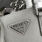 Prada Mini Galleria Saffiano Leather Bag Gray 1BA296 23x16.5x10cm - 2