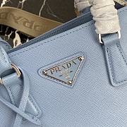 Prada Mini Galleria Saffiano Leather Bag Blue 1BA296 23x16.5x10cm - 2