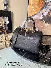 Louis Vuitton Speedy Bandoulière 25 Monogram Pattern Black M59273 25x19x15cm - 1