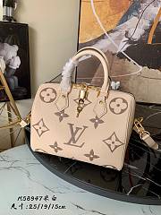 Louis Vuitton Speedy Bandoulière 25 Bicolor Monogram Pattern Creme/Beige M58947 25x19x15cm - 1