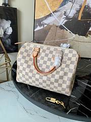 Louis Vuitton 25 Damier Azur Canvas White N41371 25x19x15cm - 3