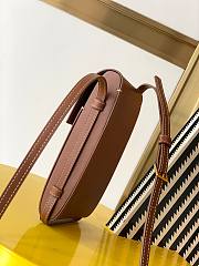 Ysl Tuc Phone Pouch With Strap In Leather Brown 6677182 9x3.5x18cm - 2