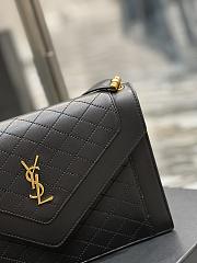 Ysl Gaby Satchel In Lambskin Black 6688631 26×18×5cm - 2