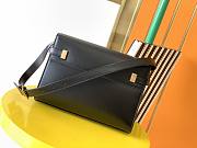 Ysl Small Manhattan Shoulder Bag Leather Black 6756260 24x17.5x6cm - 5