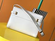 Ysl Small Manhattan Shoulder Bag Leather White 6756260 24x17.5x6cm - 6
