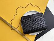 Ysl Victorie Baby Clutch Lambskin Leather Black 65736118 28.5×19.5×5.5cm - 4