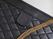 Ysl Victorie Baby Clutch Lambskin Leather Black 65736118 28.5×19.5×5.5cm - 2