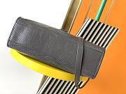 Ysl Medium Niki Shopping Bag In Crinkled Vintage Leather Dark Gray 577999 33x27x11.5cm - 5