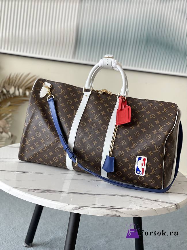 Louis Vuitton LVxNBA Basketball Keepall Monogram Brown M45587 55x27x20cm - 1
