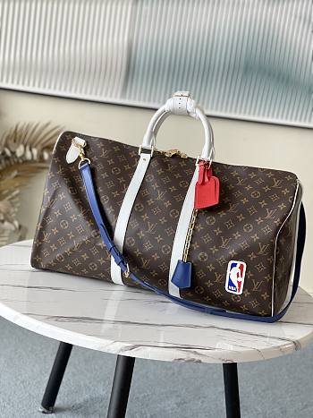 Louis Vuitton LVxNBA Basketball Keepall Monogram Brown M45587 55x27x20cm