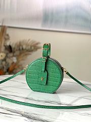 Louis Vuitton Petite Boite Chapeau Crocodile Leather Emeraude N93598 17.5x16.5x7.5cm - 1