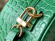 Louis Vuitton Petite Boite Chapeau Crocodile Leather Emeraude N93598 17.5x16.5x7.5cm - 2