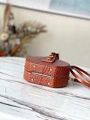 Louis Vuitton Petite Boite Chapeau Crocodile Leather Noisette N98987 17.5x16.5x7.5cm - 3
