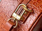 Louis Vuitton Petite Boite Chapeau Crocodile Leather Noisette N98987 17.5x16.5x7.5cm - 2