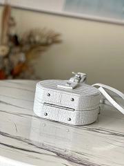 Louis Vuitton Petite Boite Chapeau Crocodile Leather White N94071 17.5x16.5x7.5cm - 2
