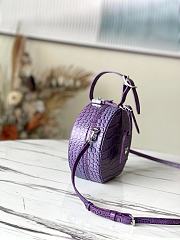 Louis Vuitton Petite Boite Chapeau Crocodile Leather Amethyst N95555 17.5x16.5x7.5cm - 4
