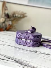 Louis Vuitton Petite Boite Chapeau Crocodile Leather Amethyst N95555 17.5x16.5x7.5cm - 3