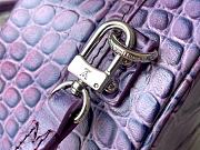 Louis Vuitton Petite Boite Chapeau Crocodile Leather Amethyst N95555 17.5x16.5x7.5cm - 2