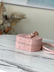 Louis Vuitton Petite Boite Chapeau Crocodile Leather Light Rose N94160 17.5x16.5x7.5cm - 3