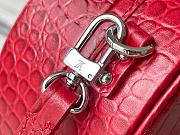 Louis Vuitton Petite Boite Chapeau Crocodile Leather Rubis N95054 17.5x16.5x7.5cm - 3