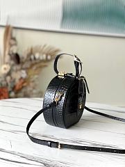 Louis Vuitton Petite Boite Chapeau Crocodile Leather Black N93597 17.5x16.5x7.5cm - 4