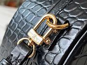 Louis Vuitton Petite Boite Chapeau Crocodile Leather Black N93597 17.5x16.5x7.5cm - 2