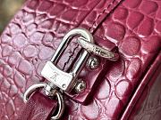 Louis Vuitton Petite Boite Chapeau Crocodile Leather Bordeaux N94635 17.5x16.5x7.5cm - 4