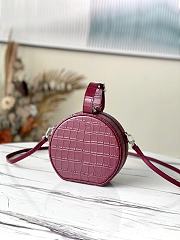 Louis Vuitton Petite Boite Chapeau Crocodile Leather Bordeaux N94635 17.5x16.5x7.5cm - 2