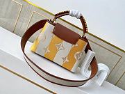 Louis Vuitton Capucines BB Two-color Braided Yellow M57651 27×18×9cm - 4