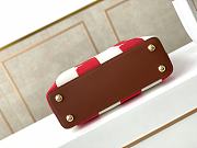 Louis Vuitton Capucines BB Two-color Braided Red M57734 27×18×9cm - 6