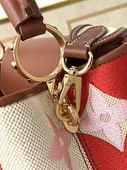 Louis Vuitton Capucines BB Two-color Braided Red M57734 27×18×9cm - 3