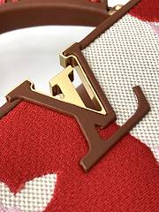 Louis Vuitton Capucines BB Two-color Braided Red M57734 27×18×9cm - 2
