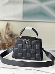 Louis Vuitton Capucines BB Damier Quilt Lambskin Black M59225 27x18x9cm - 1