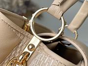 Louis Vuitton Capucines BB Damier Quilt Lambskin Creme M59225 27x18x9cm - 6