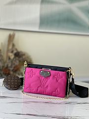 Louis Vuitton Maxi Multi Pochette Accessoires Black/Fuchisa M58980 34x21.5x5cm - 1