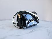 Marni Mini Trunk Bag Patent Leather Black/White Z476N 18×13×6.5cm - 6