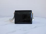 Marni Mini Trunk Bag Patent Leather Black/White Z476N 18×13×6.5cm - 5