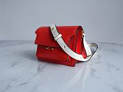 Marni Mini Trunk Bag Patent Leather Red/White Z476N 18×13×6.5cm - 6