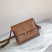 Marni Mini Trunk Bag Leather Brown Z476N 18×13×6.5cm - 3