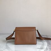 Marni Mini Trunk Bag Leather Brown Z476N 18×13×6.5cm - 6