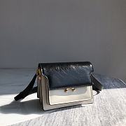 Marni Mini Trunk Bag Leather White/Black Z476N 18×13×6.5cm - 4